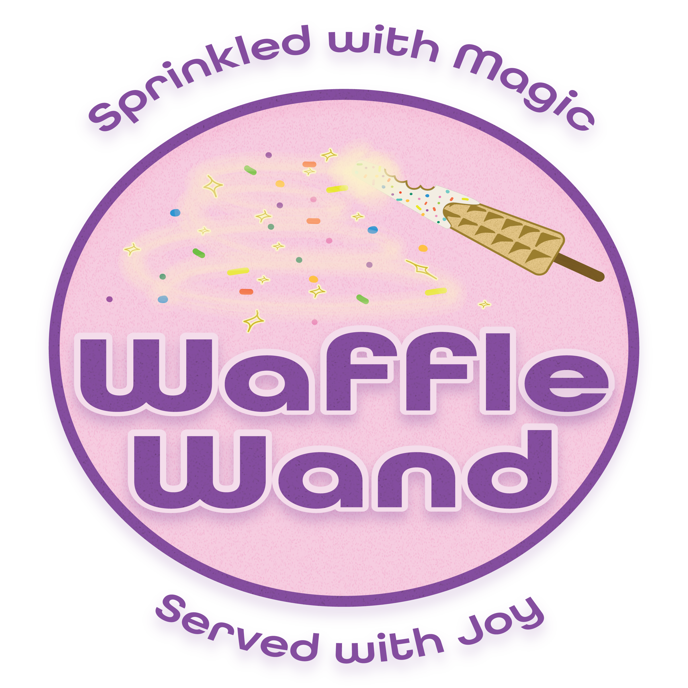Waffle Wand circle logo